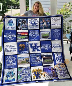 Kentucky Wildcats Quilt Blanket Bedding Set