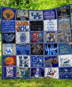Kentucky Wildcats Quilt Blanket Bedding Set Gifts for Fans