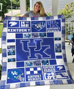 Kentucky Wildcats Quilt Blanket Bedding Set for Home Décor