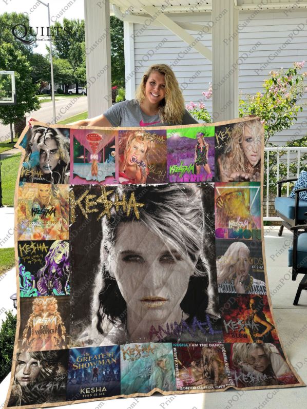 Kesha Albums For Fans Ver Collection Quilt Blanket Bedding Set