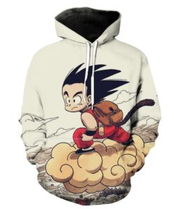 Kid Goku Nimbus Dragon Ball Kid Goku Hoodie 3D