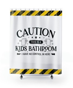 Kids Bathroom Shower Curtain, Funny Shower Curtain, Kids Funny Shower Curtain, Bathroom Printable Shower Curtain, Gift for Mom, Mom Gifts
