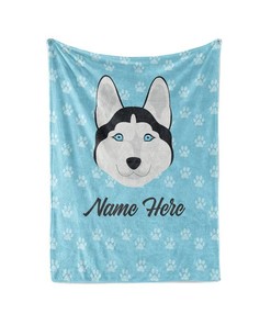 Kids Outer Space Rocket Launch - Personalized Custom Blanket With Your Child's Name Sherpa Fleece Blanket Gifts for Family, for Couple