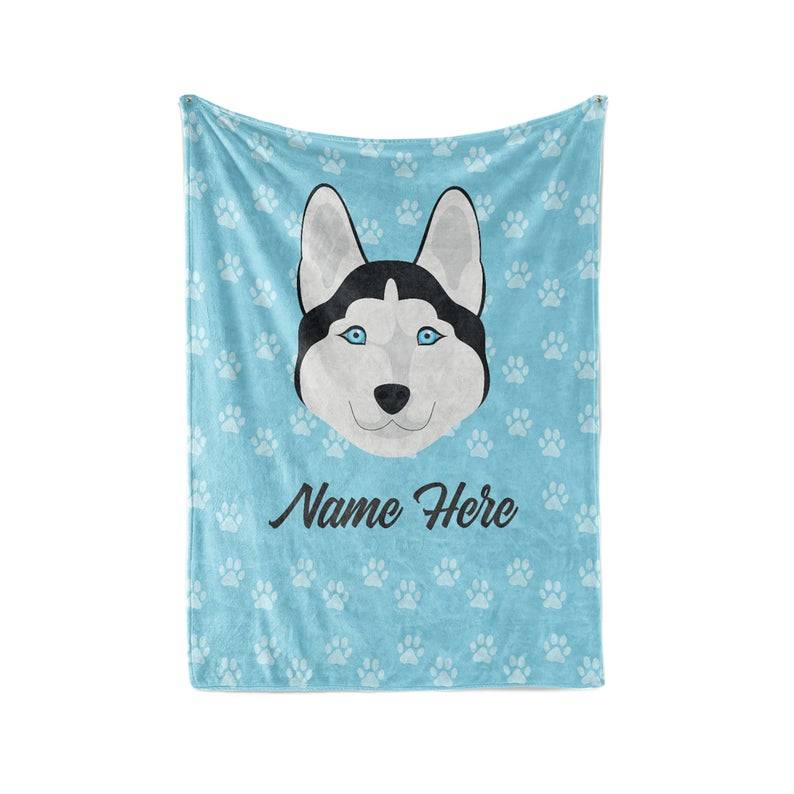 Kids Outer Space Rocket Launch - Personalized Custom Blanket With Your Child's Name Sherpa Fleece Blanket Gifts for Family, for Couple