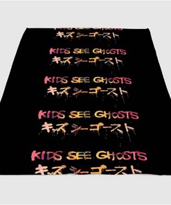 Kids See Ghost Japan Sherpa Fleece Blanket Gifts for Family, for Couple