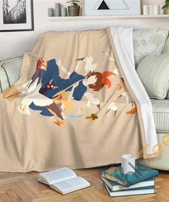 Kiki's Delivery Service Sherpa Fleece Blanket Gifts for Family, for Couple