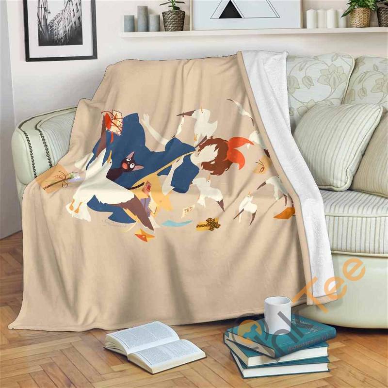Kiki's Delivery Service Sherpa Fleece Blanket Gifts for Family, for Couple