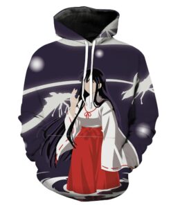 Kikyo Inuyasha Anime Hoodie 3D