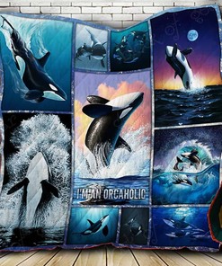 Killer Whale Orcaholic Quilt Blanket Bedding Set
