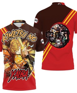 Kimetsu No Yaiba Agatsuma Zenitsu 2 Polo Shirt All Over Print Shirt 3d T-shirt