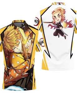 Kimetsu No Yaiba Agatsuma Zenitsu Polo Shirt All Over Print Shirt 3d T-shirt