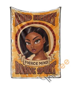 Kind Heart Fierce Mind Sherpa Fleece Blanket Gifts for Family, for Couple