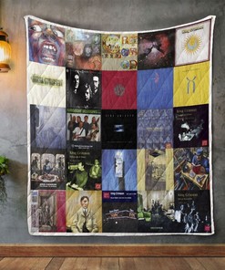 King Crimson Style Collected Album Covers Quilt Blanket Bedding Set