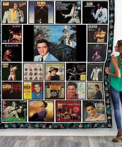 King Elvis Presley Albums Quilt Blanket Bedding Set