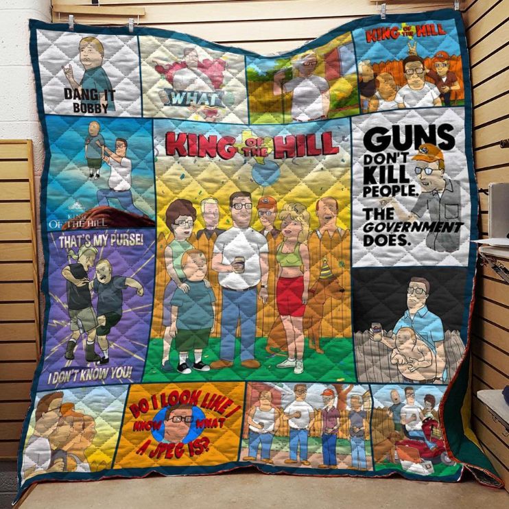 King Of The Hill Collage Quilt Blanket Bedding Set
