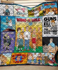 King Of The Hill Collage Quilt Blanket Bedding Set