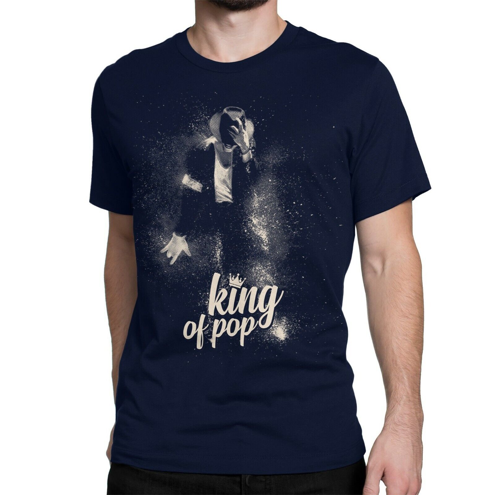 King Pop Tee Michael Jackson Shirt Size Black New Smoke York T-Shirt Vintage