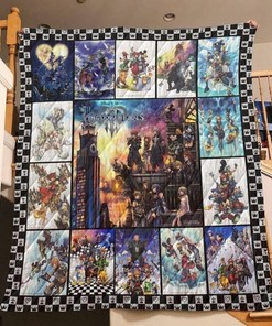 Kingdom Hearts Quilt Blanket Bedding Set for Home Décor