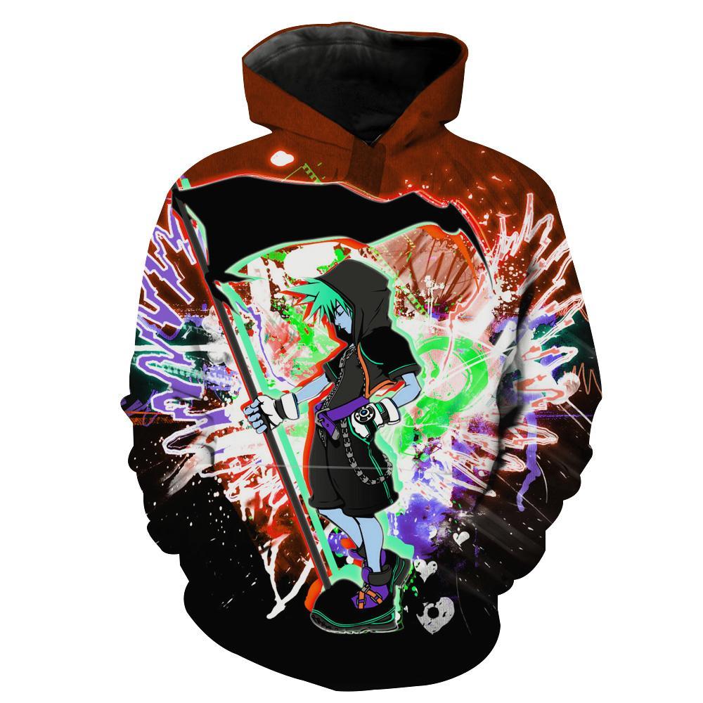 Kingdom Hearts Roxas Kingdom Hearts Hoodie 3D