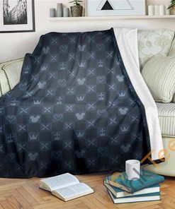 Kingdom Hearts Sherpa Fleece Blanket Gifts for Family, for Couple