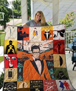 Kingsman Manners Quilt Blanket Bedding Set for Home Décor