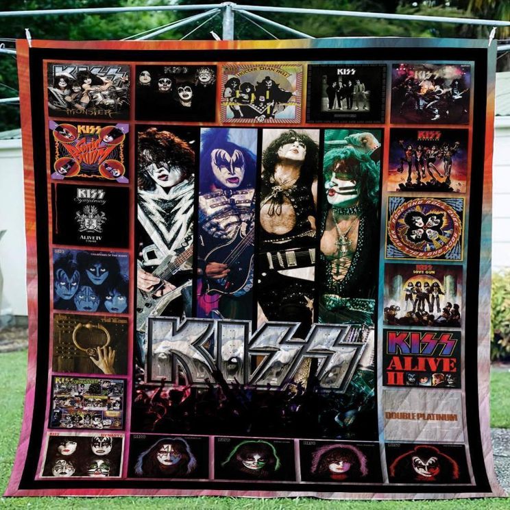 Kiss Albums Quilt Blanket Bedding Set for Home Décor