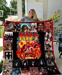 Kiss Band Album Covers Quilt Blanket