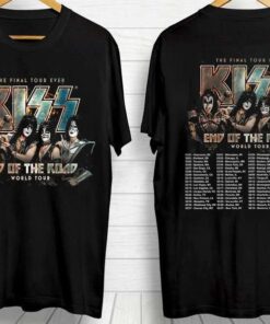 Kiss Band The Final Tour Ever End Of The Road World Tour T-Shirt