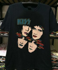 Kiss Band Vintagetour Aerosmith Black Unisex T-Shirt