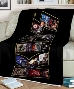 Kiss Gift, Kiss Band Album Collage Gift For Fan Comfy Throw Blanket Gift