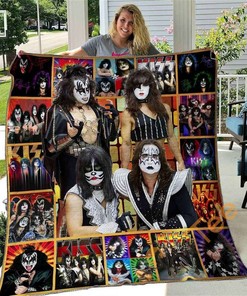 Kiss Quilt Blanket Bedding Set Gifts For Fan