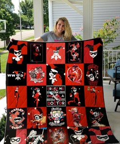 Kitty Harley Quinn For Fans Quilt Blanket Bedding Set