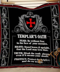 Knight Templar Quilt Blanket Bedding Set
