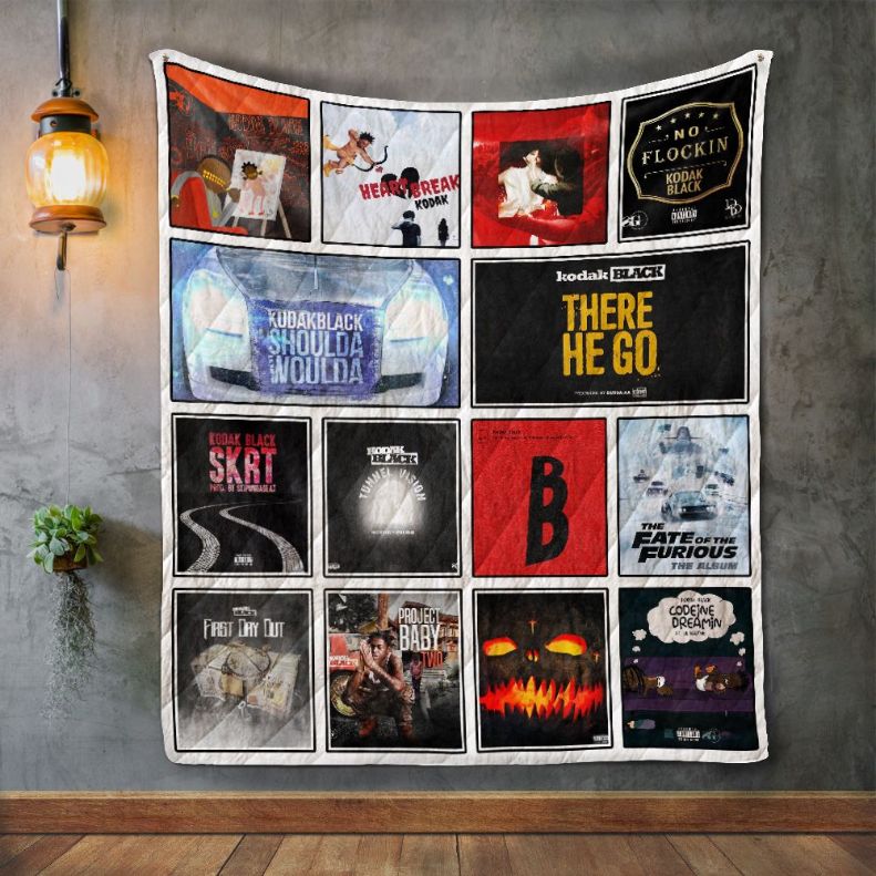 Kodak Black Quilt Blanket Bedding Set for Home Décor