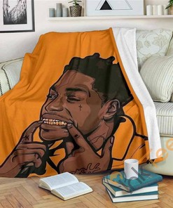 Kodak Black Sherpa Fleece Blanket Gifts for Family, for Couple