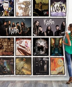 Korn Albums For Fans Rock Music Quilt Blanket Bedding Set