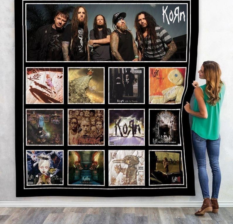 Korn Albums Quilt Blanket Bedding Set for Home Décor