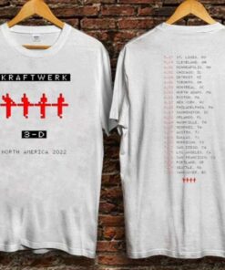 Kraftwerk 3-D North America Tour Dates For 2022 T-Shirt