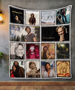Kris Kristofferson Album Covers Quilt Blanket Bedding Set