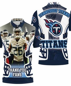 Kristian Fulton #26 Tennessee Titans Afc Division Champions Super Bowl 2021 3D All Over Print Polo Shirt
