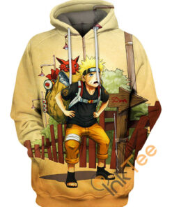 Kurama And Naruto Hoodie 3D