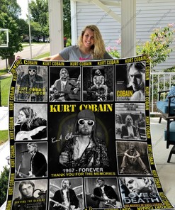 Kurt Cobain Collection Collected Quilt Blanket Bedding Set