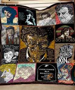 Kurt Vonnegut Quotes Quilt Blanket Bedding Set