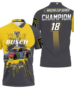 Kyle Busch Nascar Champion 2019 Signed Fan 3d Jersey Polo Shirt All Over Print Shirt 3d T-shirt