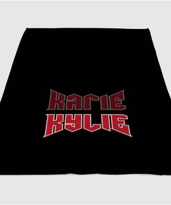 Kylie Logo Sherpa Fleece Blanket Gifts for Family, for Couple