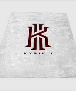 Kyrie Irving Logo Sherpa Fleece Blanket Gifts for Family, for Couple