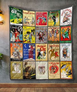 L. Frank Baum Books Quilt Blanket Bedding Set for Home Décor