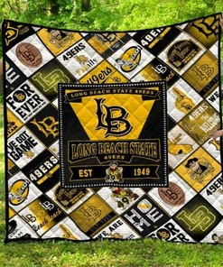LB Ncaa Long Beach State ers Collection Collected Quilt Blanket Bedding Set
