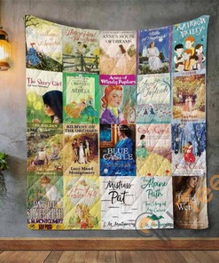 L.M. Montgomery Books Quilt Blanket Bedding Set