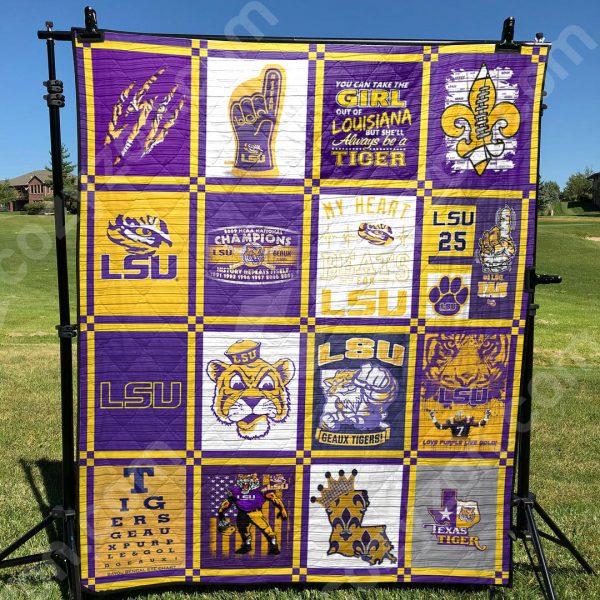 LSU Tigers Quilt Blanket Bedding Set